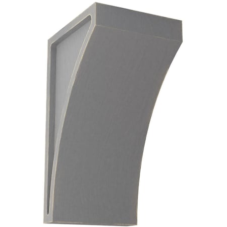 Ekena Millwork 3"W x 3 1/2"D x 6"H Small Lawson Wood Vintage Decor Corbel, Pebble Grey CORWD03X03X06LWPG